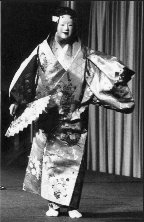 Noh performer in costume