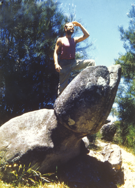 Jack at Hawaiian cultural site Ka-ule-o—Nanahoa