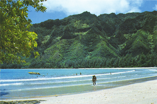 Kahana Bay on the windward side of O'ahu